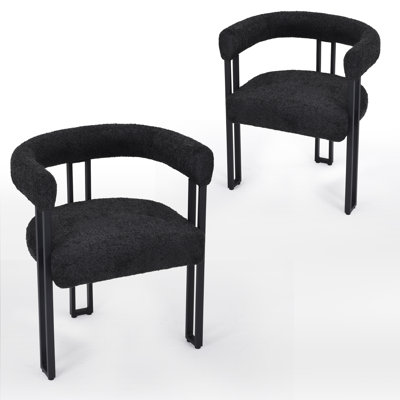 Mahjabi Upholstered Dining  Arm Chairs