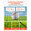 Cage de baseball, 12 po x 10,2 po x 7,6 pi, cage portative autoportante, cages avec polyester sans nœuds à 4 plis et ouverture de machine à lancer, filet de cage pour l'extérieur