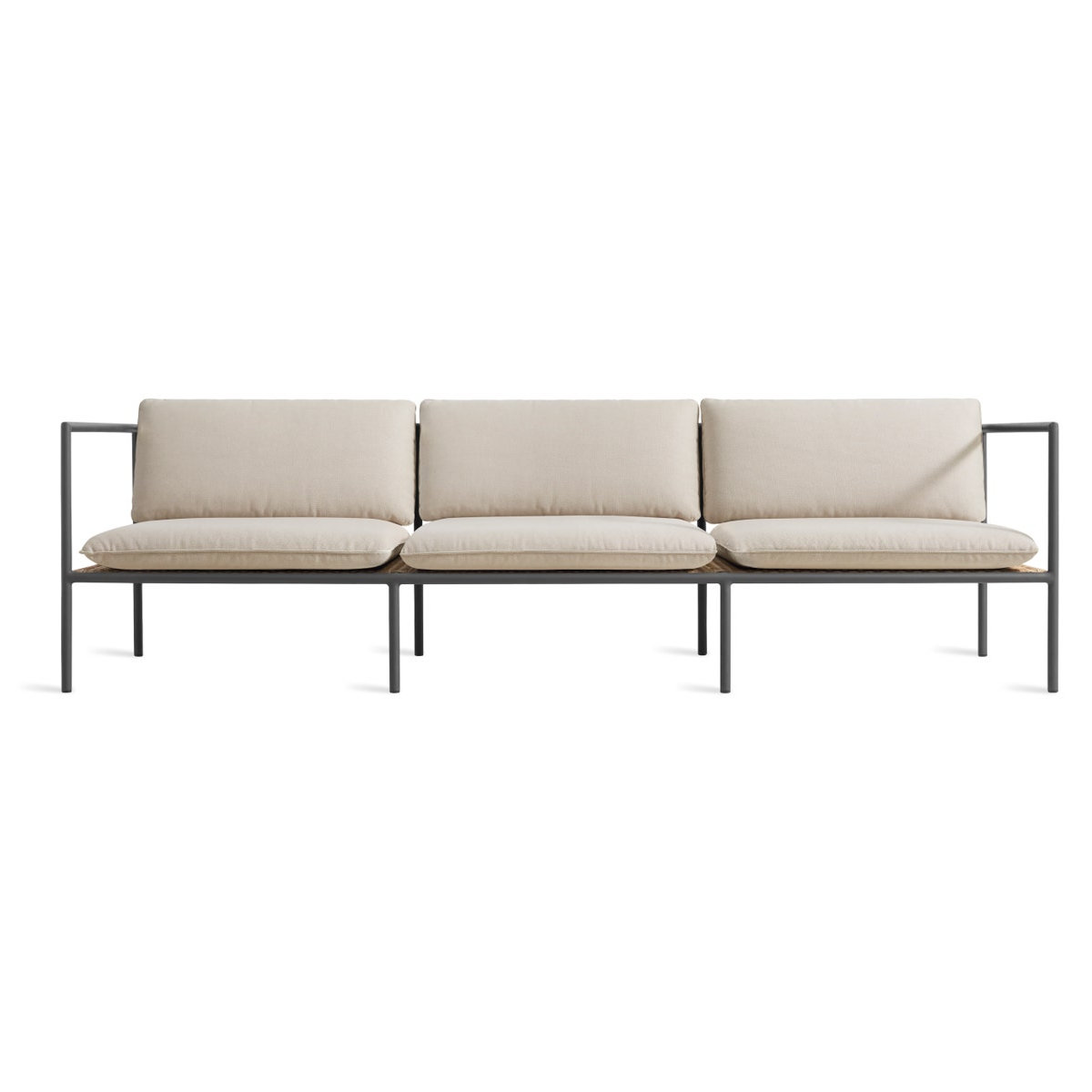 Dog Days 93" Sunbrella® Patio Sofa, Sunbrella Linen, Charcoal