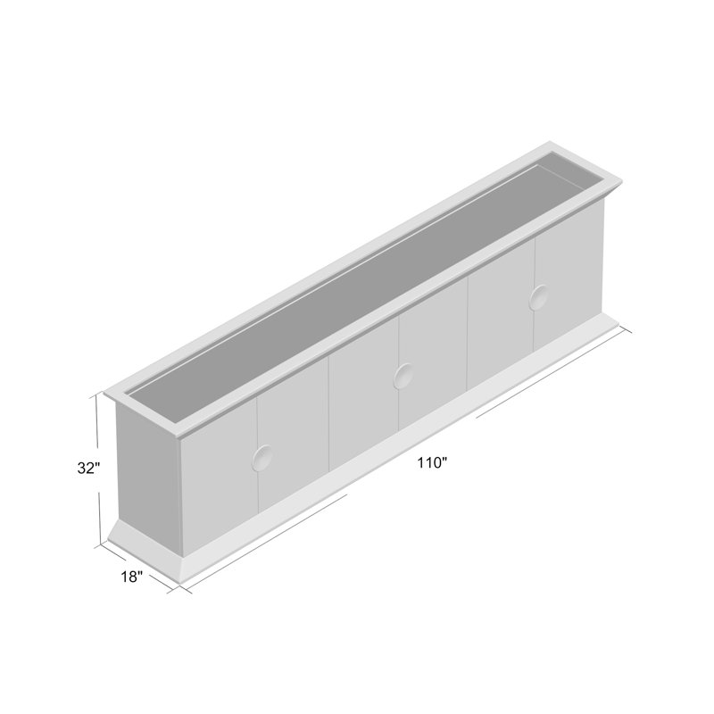 Buffet de 110 po de large Melange