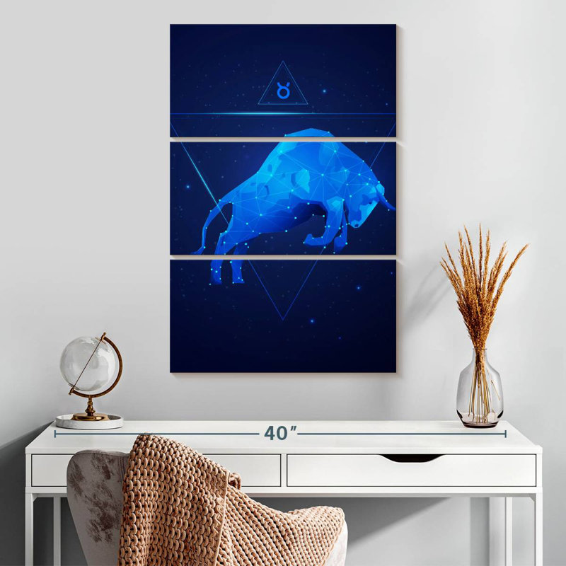Adella Geometric Taurus, 32" H x 20" W