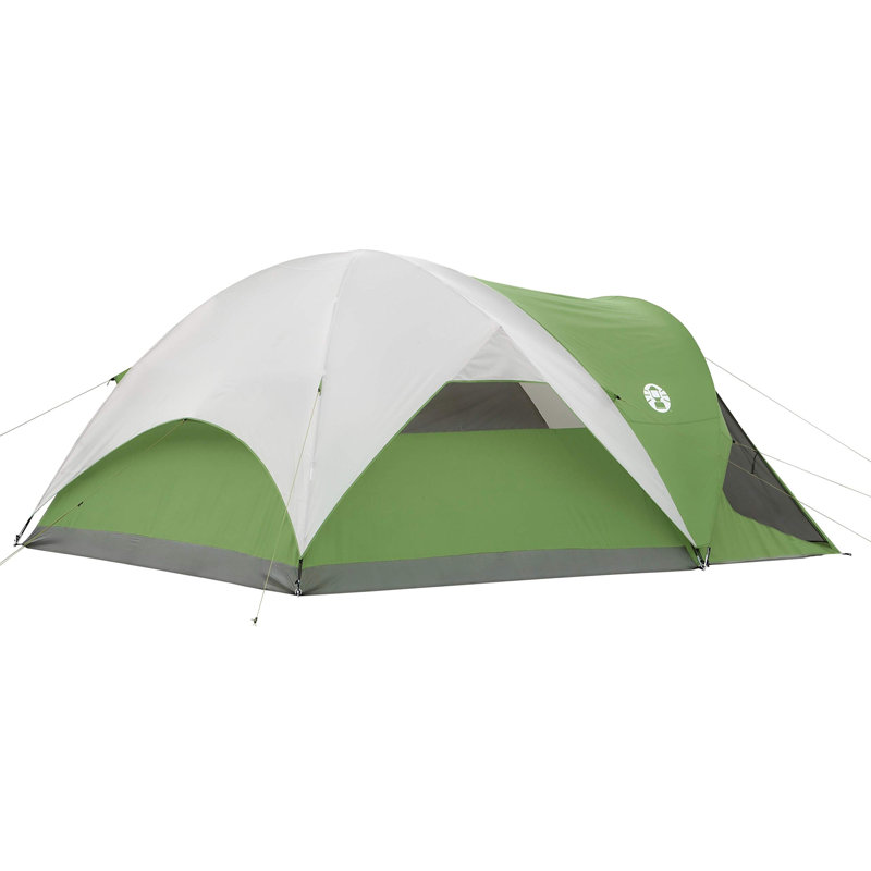 Green 6-Person Dome Tent with Screen Room and Carry Bag