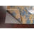 One-of-a-Kind 4'1" x 6'7" New Age Rectangle Silk and Wool Area Rug in Blue and Brown