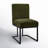Bende Modern Fabric Upholstered Side Chairs with Metal Sled Base-1633455399
