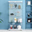 Vitrine 2 portes en verre avec 4 tablettes