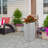 Good Ideas 50 Gallons Plastic Drainable Dual Overflow Planter Rain Barrel-27899314