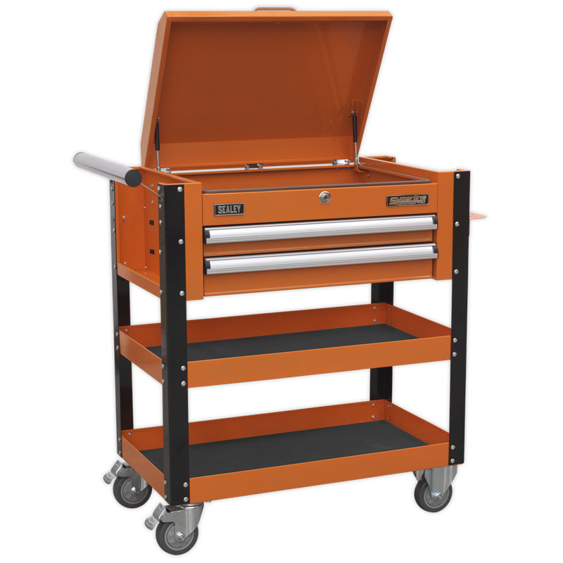 Heavy Duty Mobile Tool Trolley, Orange