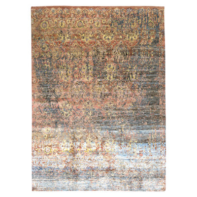 Tapis rectangulaire noué à la main