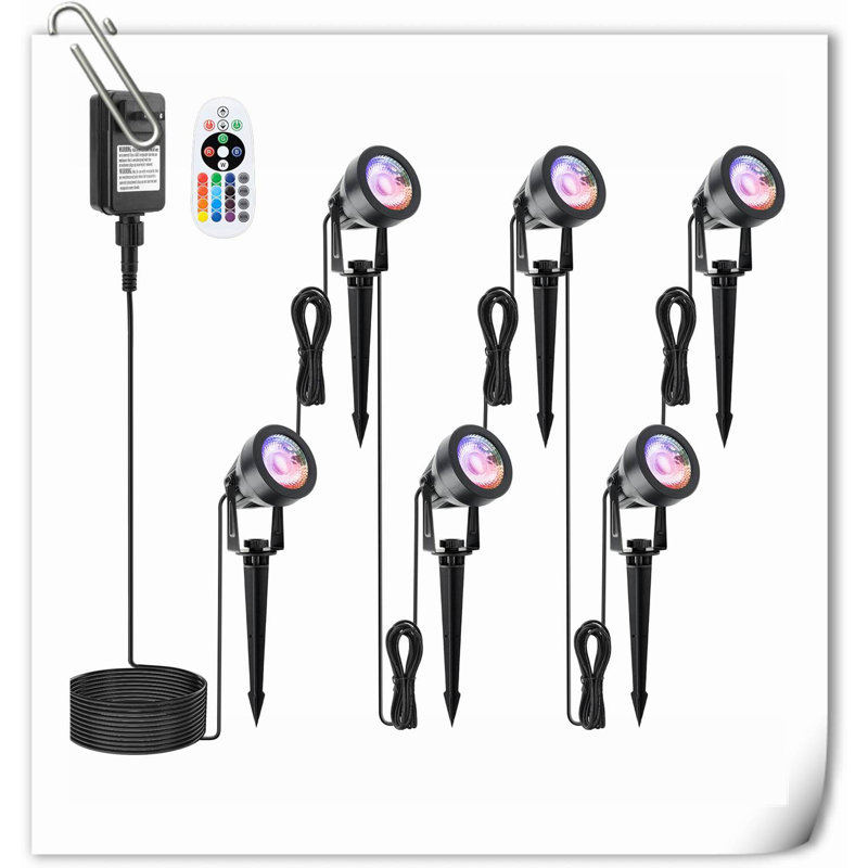 Projecteur à DEL intégré en aluminium noir satiné à basse tension