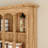 55.1" W Wall-Mounted Display Shelf with Multi-Compartment Open Storage & Arched Wood-Grain Design