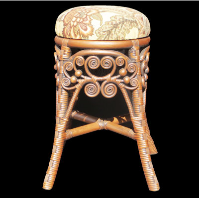Tabouret classique en osier