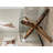 Avilez Bourbon Barrel Stave Glass Coffee Table
