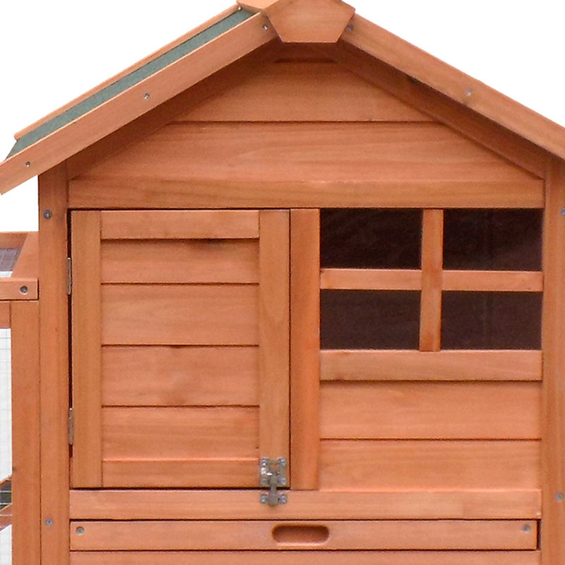 Shirey Weather Resistant Small Animal Hutch, Brown