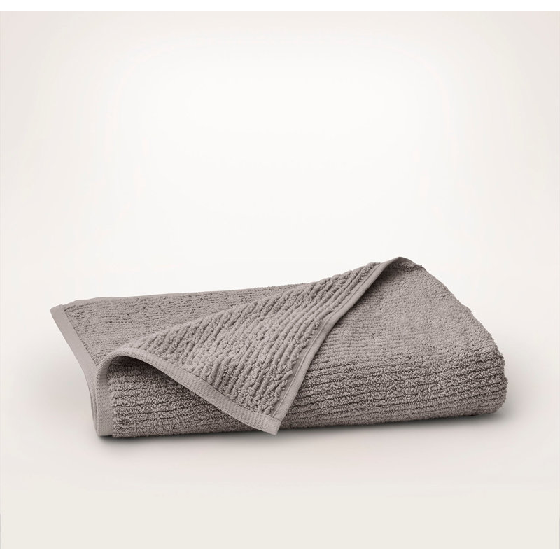 Turkish Ribbed Bath Sheet Set, Stone, 6 Pieces: 2 Bath Towel, 2 Washcloth, 2 Hand Towel