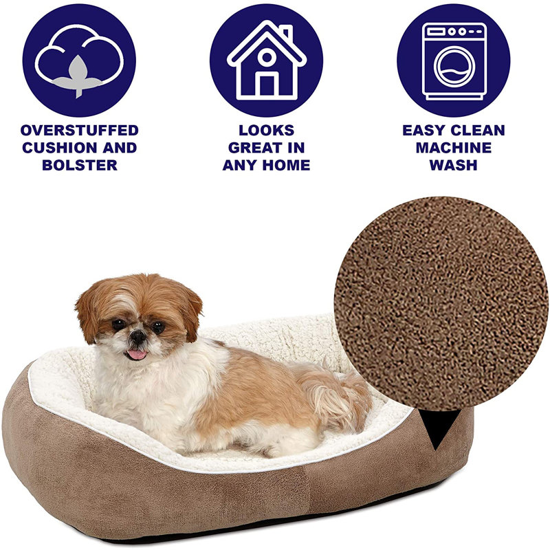 Lit douillet Mid-West Quiet Time, Moyen (l 30,5 po x P 23,5 po x H 7 po), Taupe
