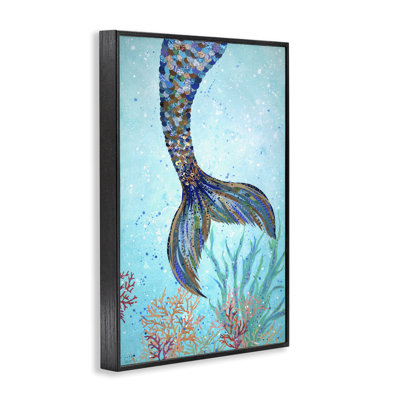 «Tall Tails Mermaid», art de la giclée encadrée par Jennifer Peck