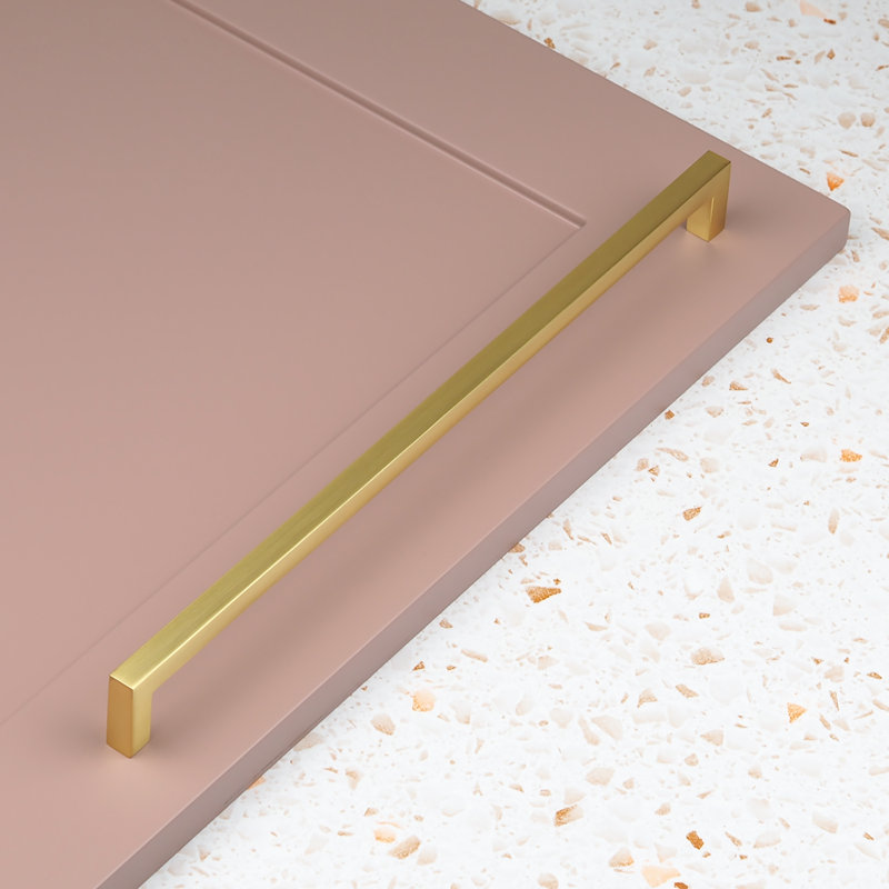 Square Ras Handle Handle & Home 160mm Satin Brass Square Handle | Wayfair.co.uk