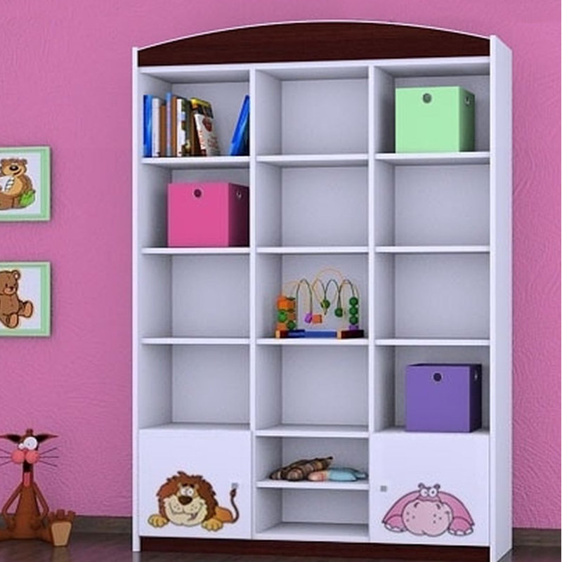Danielle 183cm H X 132cm W Kids Cube, Wenge