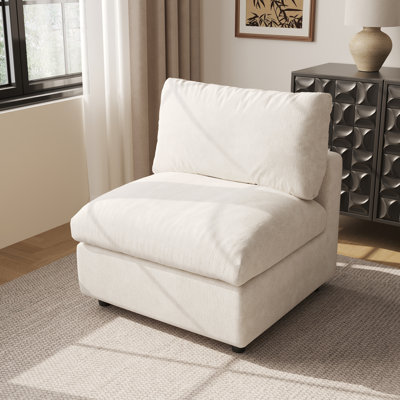 Kessi Slipcovered Armless Chair
