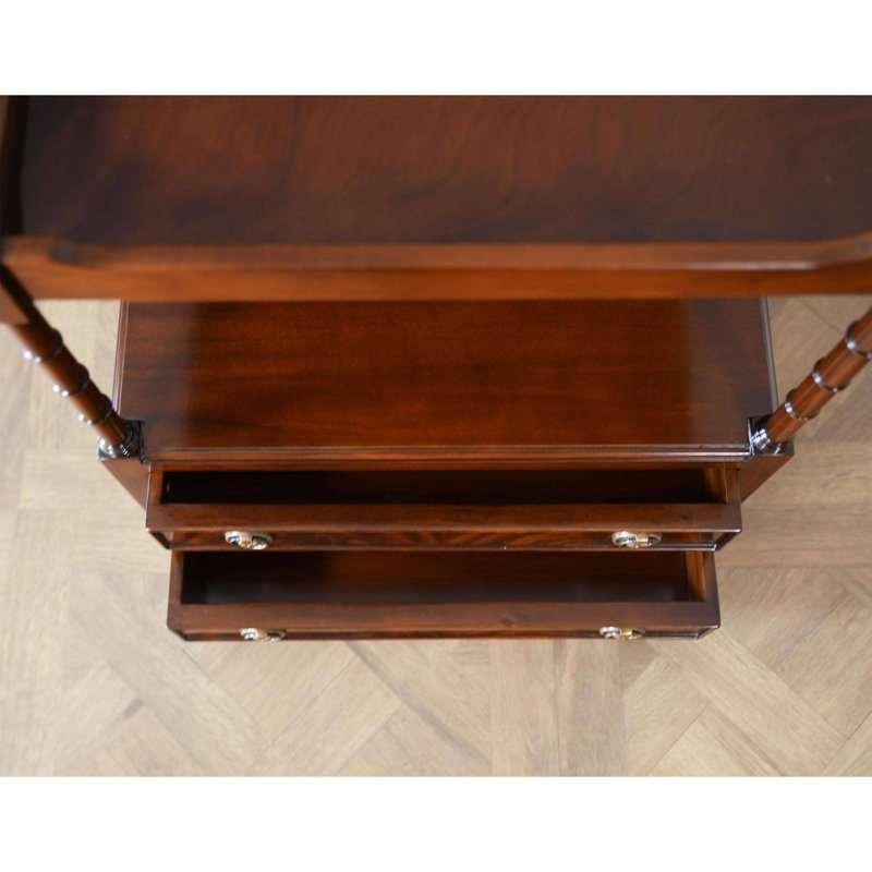 Solid Wood 2 - Drawer End Table