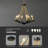 Rustic Industrial Iron Chandeliers Black Gold Farmhouse Chandelier Light Fixture Dining Room Light Fixture For Kitchen Island Foyer Living Room Entryway-883319177