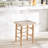 Kazbah Upholstered Counter Stool with Solid Wood Frame