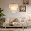 Luminaire suspendu moderne en forme de coquillage Capiz