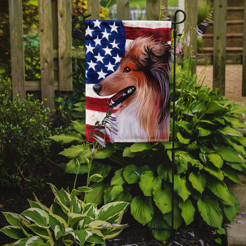 Polyester à 2 côtés 15 x 11 po drapeau de jardin, Colley écossais