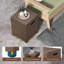 Laurina Petite table d'appoint carrée Garden Square, table de bout intérieure / extérieure-538266742