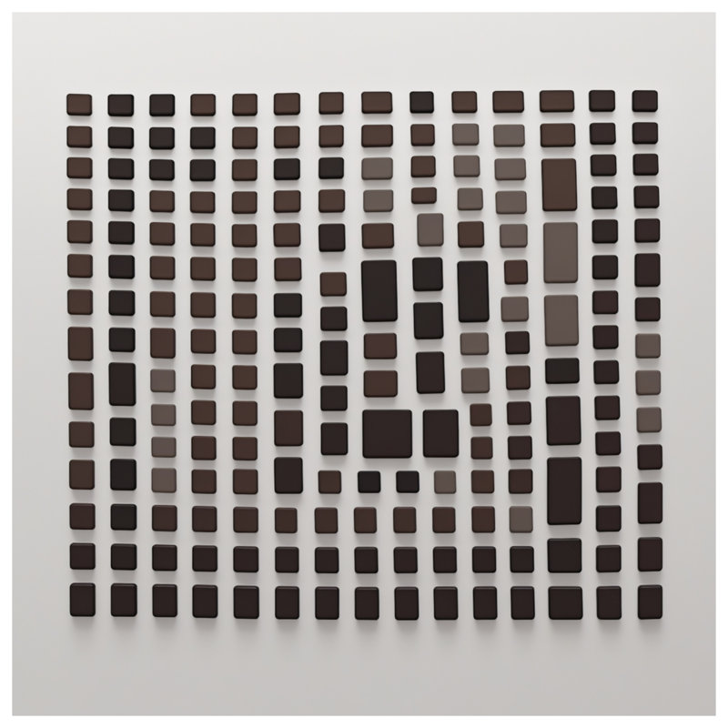 Brown Rectangular Grid Double Sided Throw Pillows, 26 x 26 inches