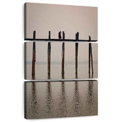 Lilie Monk On U Bein Bridge