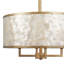 4-Light Natural Capiz Shell Drum Chandelier-501470003