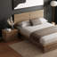 Ensemble de chambre avec lit et table de chevet 2 pièces Antonnio-526049039-521868113