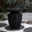 Table de bout décorative de jardin, table d'appoint moderne robuste robuste en faux terrazzo, table d'appoint pour l'intérieur et l'extérieur