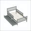 Full Size Wood Platform Bed with Storage Drawers and Safety Guardrails-2063419366-2063419371