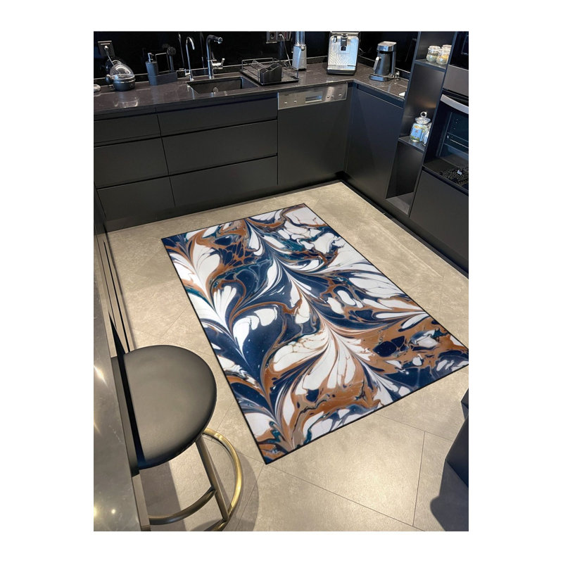 Tapis lavable Leafy, Tapis de couloir 3 pi 3 po x 6 pi 7 po inclus
