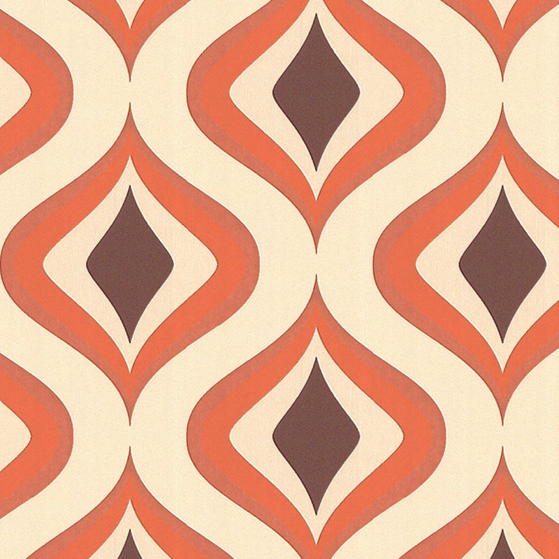 Rouleau géométrique orange Trippy