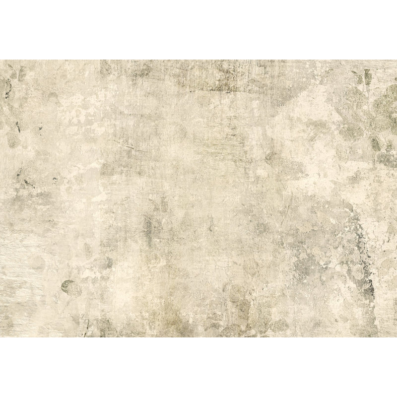 Murale abstraite pelez et collez - Beige grunge, L 124 po x l 173 po