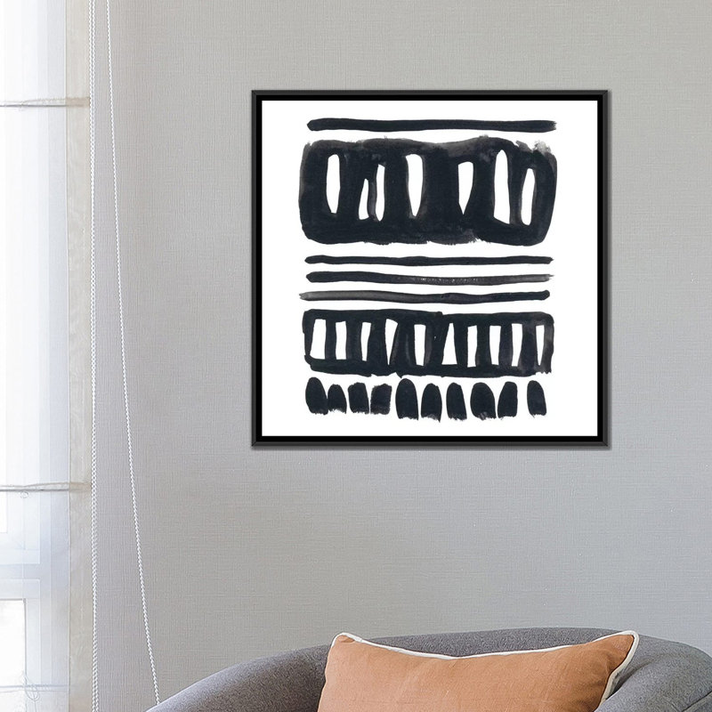 « trame ii », impression sur toile, H 18 po x l 18 po x P 1,5 po, Toile avec cadre noir