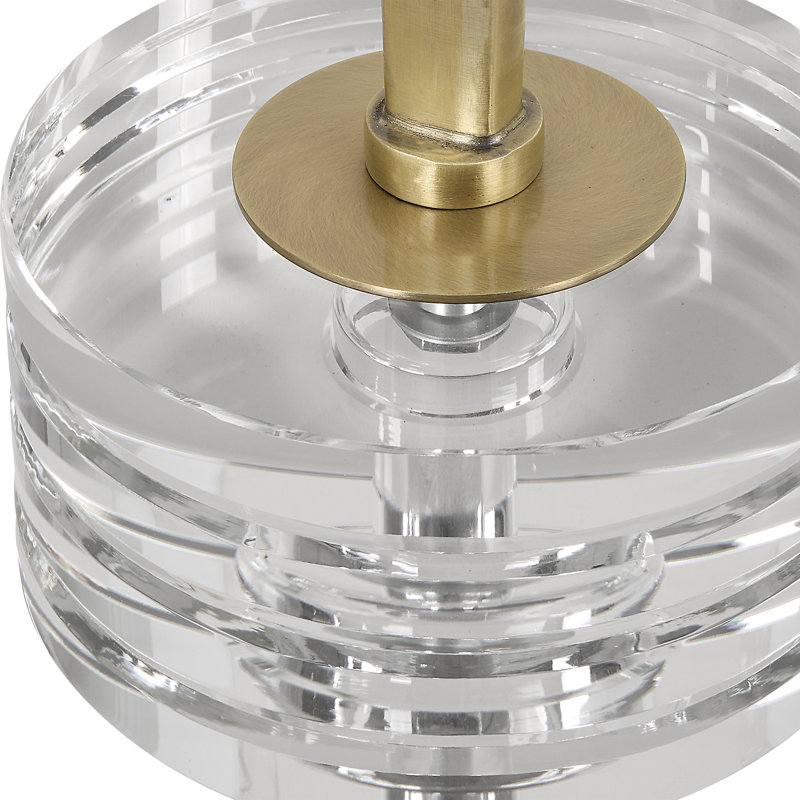 Raciel Glass Top End Table