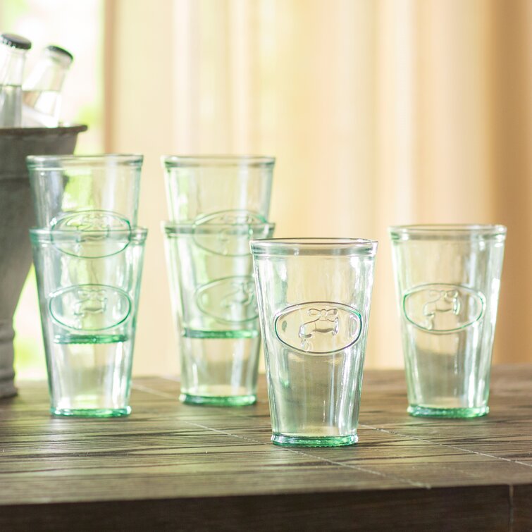 Gracie Oaks Washer 16 - Piece Glass Drinking Glass Assorted Glassware Set &  Reviews