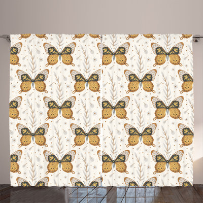 Semi Sheer Curtain Pair