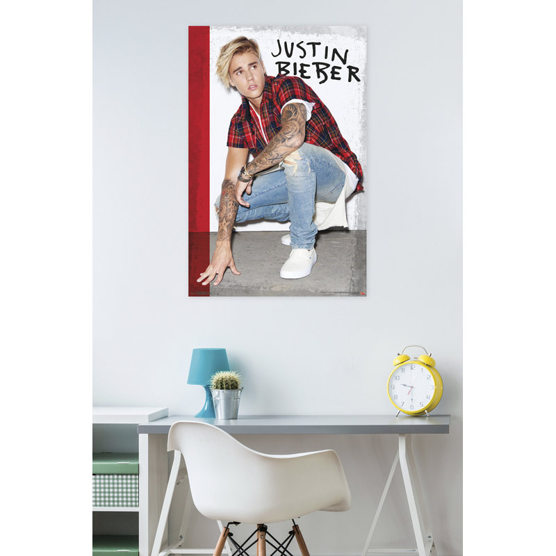 « justin bieber-en flanelle », impression sur papier
