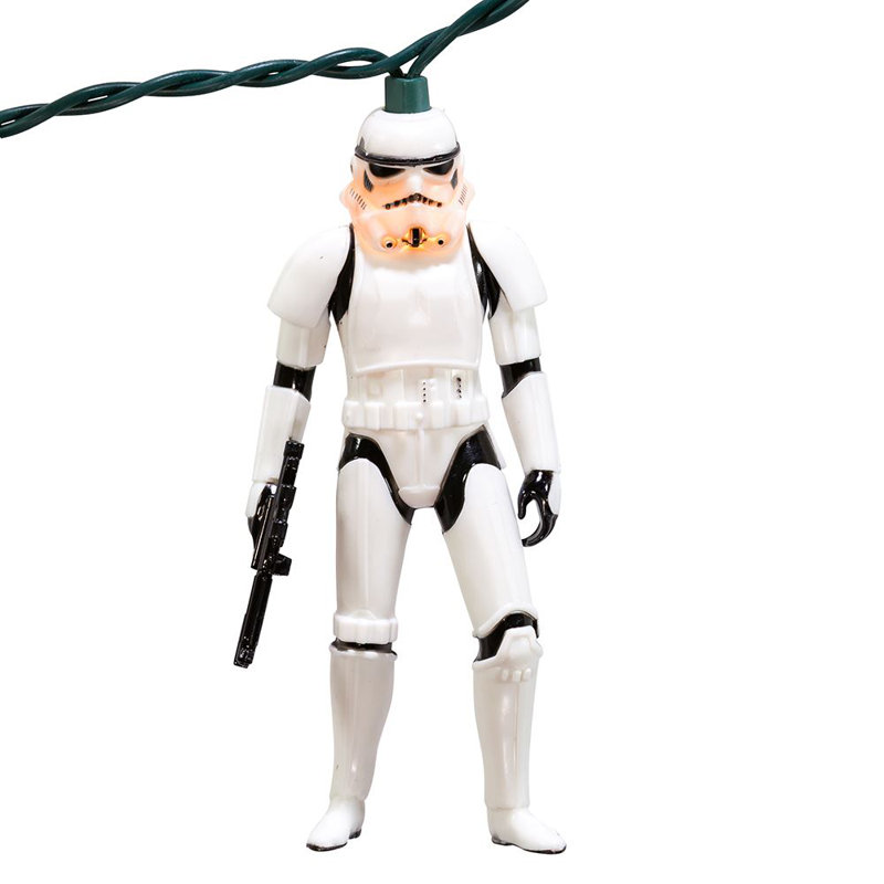 Kurt Adler Indoor/Outdoor UL 10-Light Storm Trooper Suit Light Set, 9ft