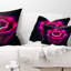 Coussin lombaire floral à fleur abstraite