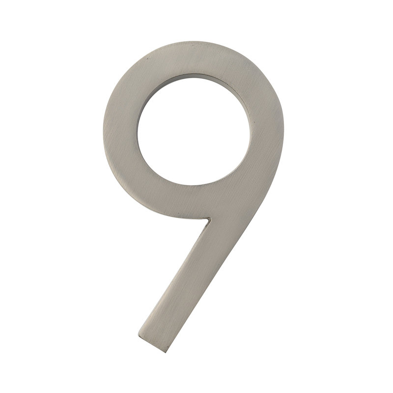 Numéros de maison design TAYMOR 25-DSN59 de 12,7 cm (5 po) en nickel satiné