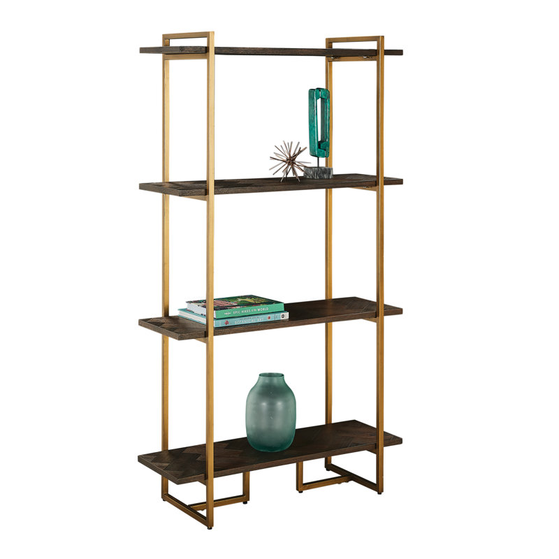 Embarcadero 160cm H x 90cm W Iron Etagere Bookcase