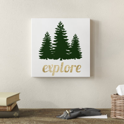 Golden Quote X by Anna Hambly - Wrapped Canvas Print