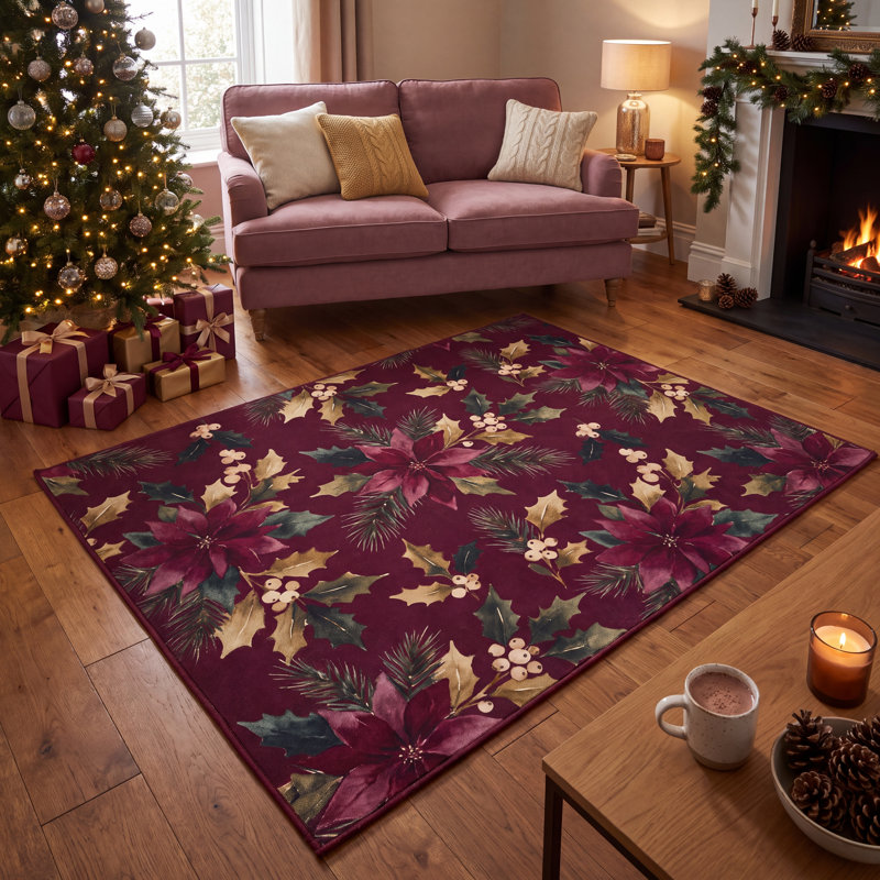 Tapis de Noël Balikesir, Rectangle 7 pi 10 po x 18 pi 1 po