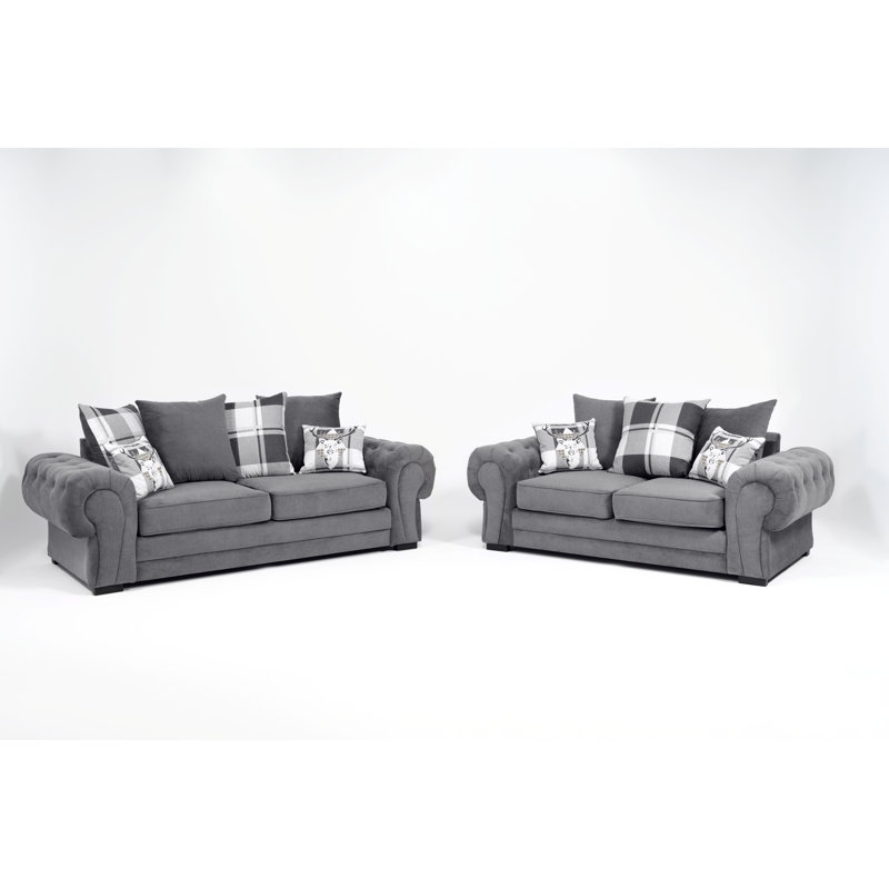 Franciscan 2 - Piece Living Room Set, Light Grey